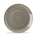 Picture of STONECAST PIATTO PIANO TONDO 16,5 cm PEPPERCORN GREY